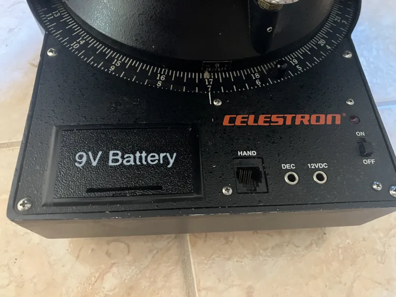 Battery housing cover for the old Celestron C8