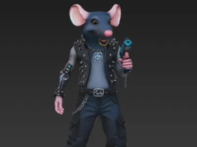 Punk Series Chinese Zodiac Rat