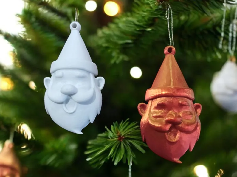 Santa Claus head Christmas tree decoration