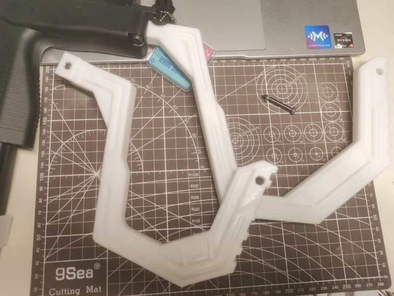 通用导轨接口下弯后托&MP9折叠下弯后托