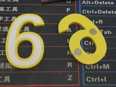 Cool '6' Fridge Magnet