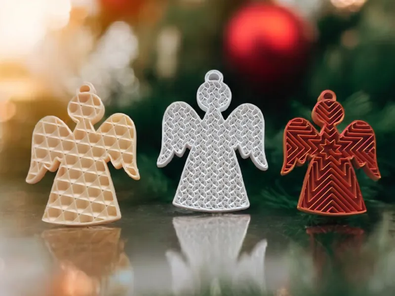 Angel Christmas tree decoration with a pattern