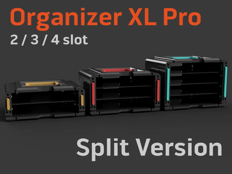 Organizer Box XL Pro 2-3 Slot Holder Split Version