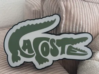Lacoste Leuchtkasten Reklame