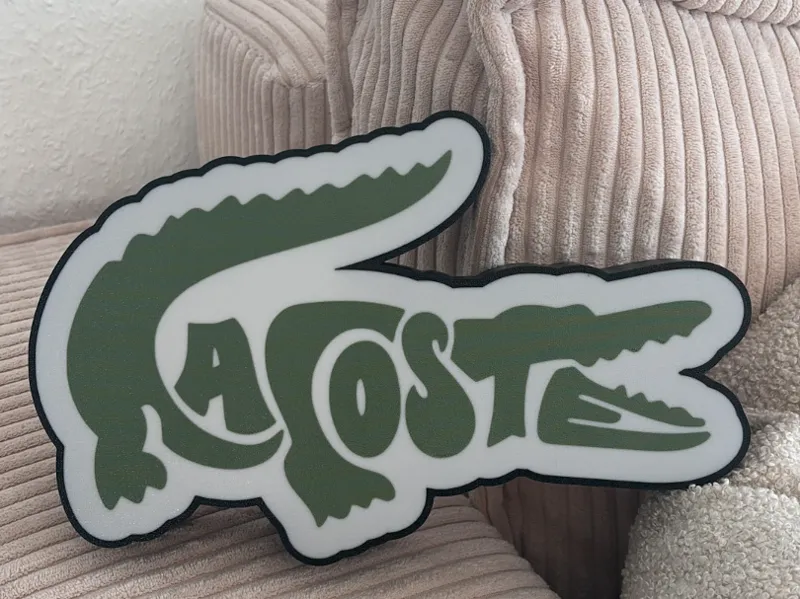 Lacoste Leuchtkasten Reklame
