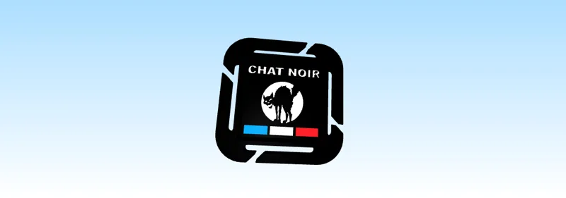 PLAQUE MOLLE CHAT NOIR