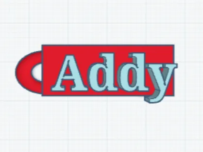 "ADDY" keychain 