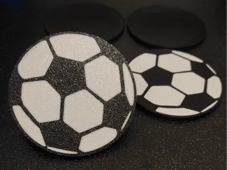 Multicolor Football Coaster