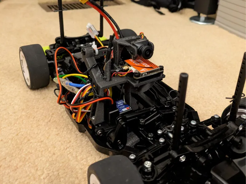 TT-02 FPV Camera, VTX, and, Lap Monitor Mount