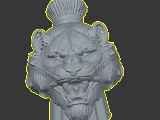 Tiger Head Bust 