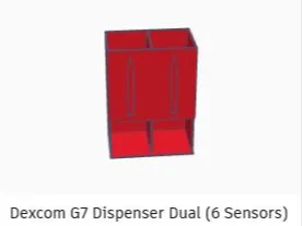 Dexcom G7 Dispenser Dual (6 Sensors)
