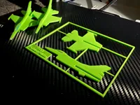 Maquette carte F-16 Fighting Falcon — photo 1