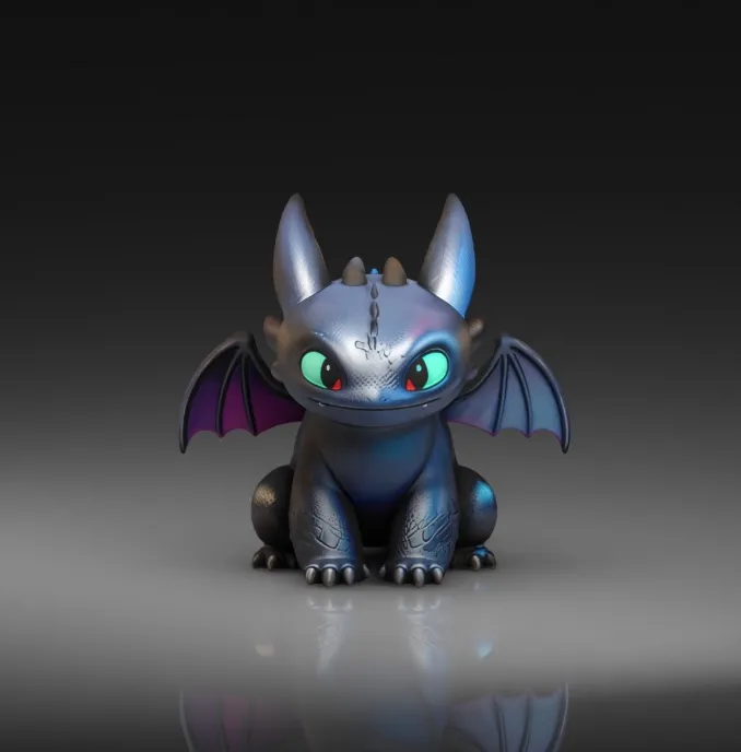 Toothless - Free 3D Print Model - MakerWorld