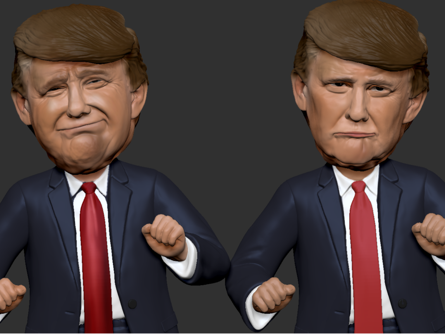 唐纳德特朗普 川普 Donald Trump 摆件白模