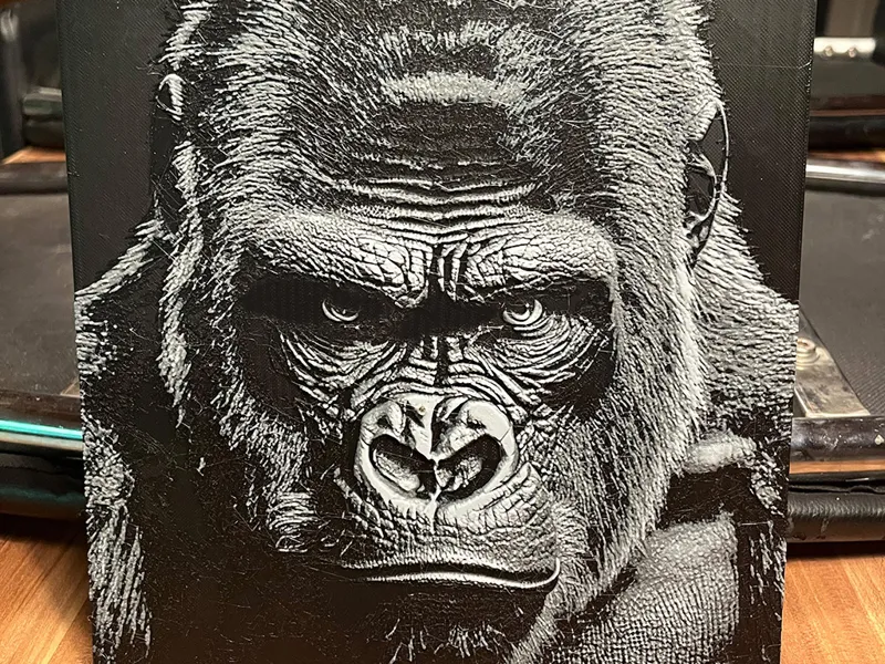 Gorilla - HueForge -S/W (4 Farben)