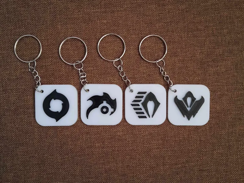 Omen Valorant Agent Character Skill Keychain Set