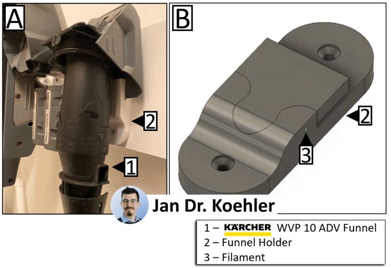 Kärcher WVP10 Advanced – Water Funnel Holder