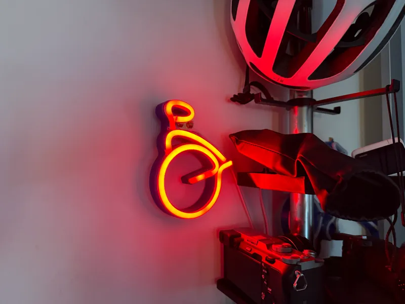 Folded Brompton LED Sign