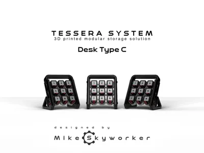 Tessera Desk Type C. Modular storage