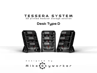Tessera Desk Type C. Modular storage