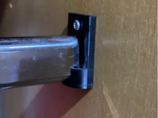 bar holder with screw hole
