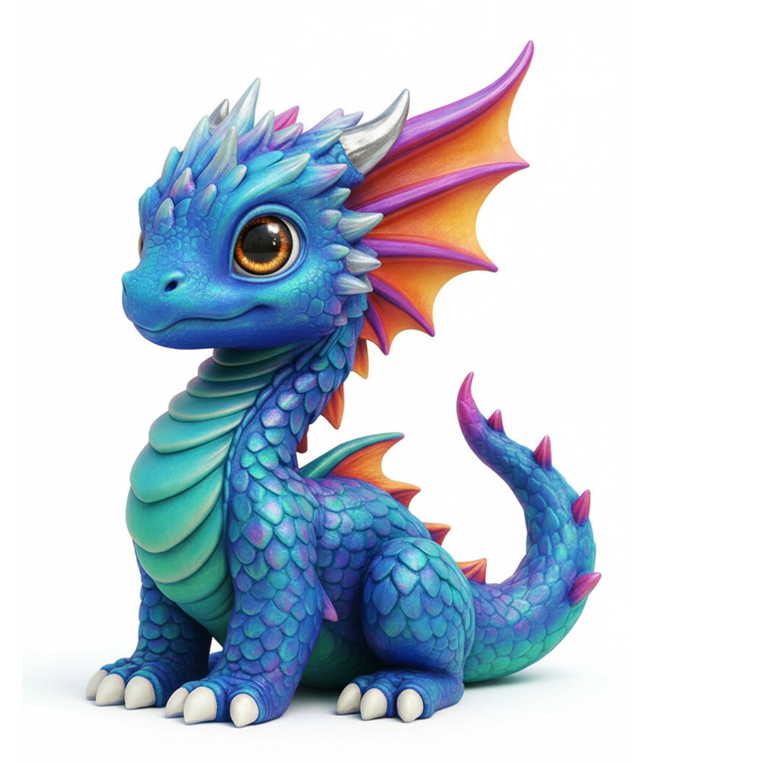 Cute Baby Dragon - Free 3D Print Model - MakerWorld
