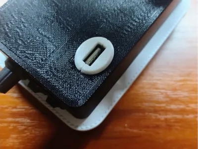 Two-Part USB Port Holder–Secure Printable Mount