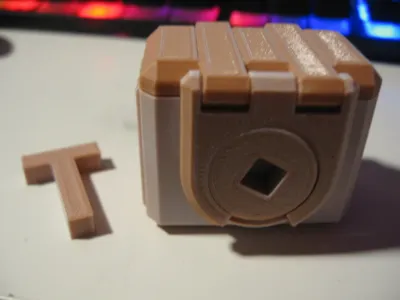 (REMIX) Print in place lock box