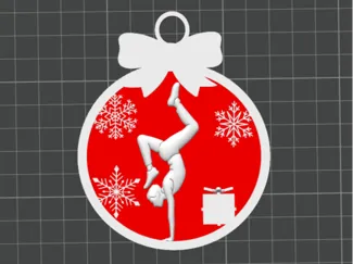 Gymnastics Christmas Ornament