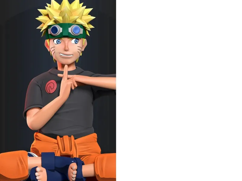 Drangon Ball Z Naruto Sitting