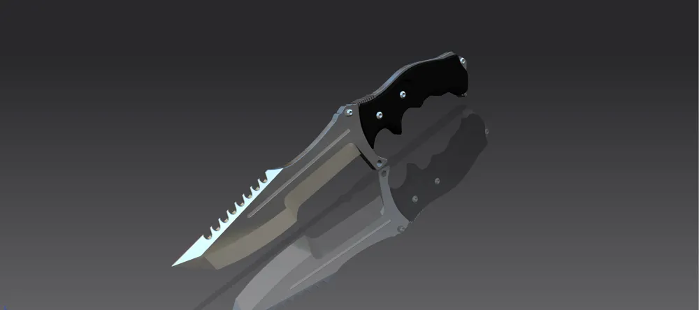 CS 猎杀者匕首 - 免费 3D 打印模型 - MakerWorld