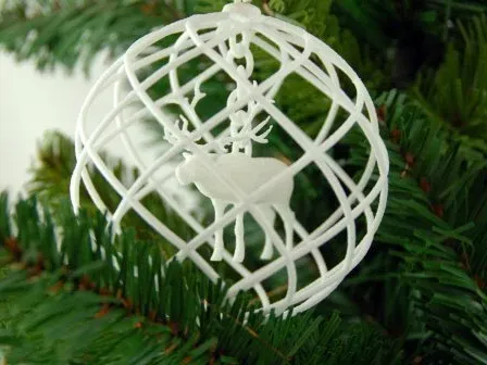 Rudolph 3D printed in a Christmas Decoration