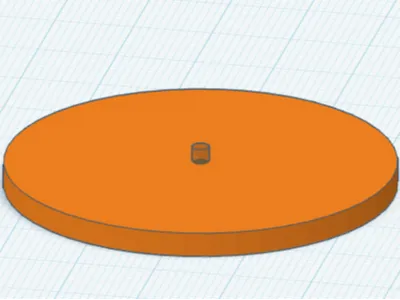 3D drilling template for 49 mm wooden disk