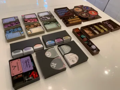 Box inserts and player trays for John Company 2e
