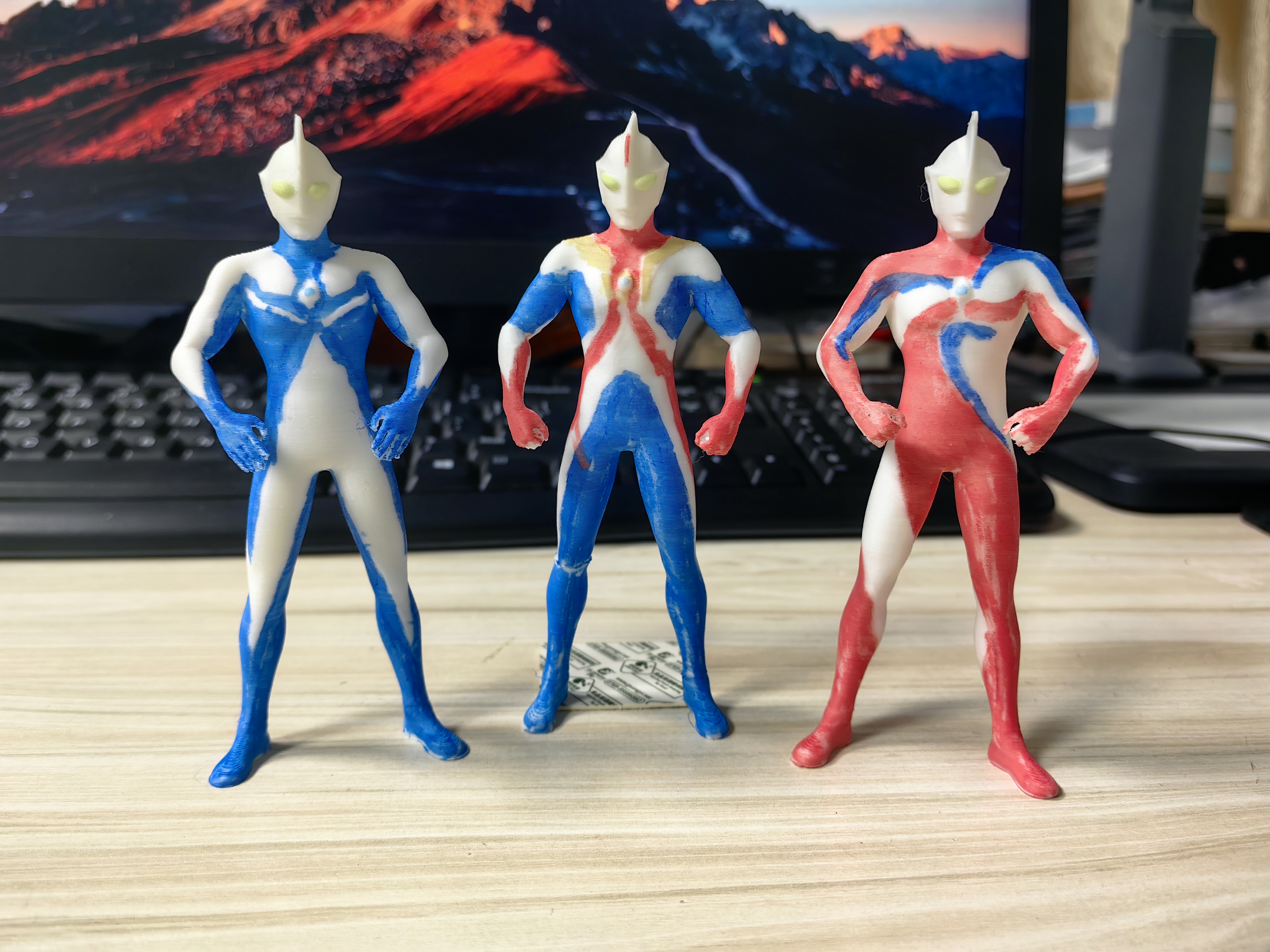 Ultraman Cosmos Three Forms - Free 3D Print Model - MakerWorld