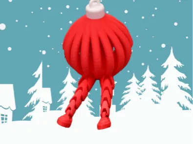Christmas tree bubble with legs