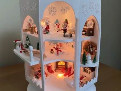 3-Scene Christmas Lantern (FDM Print & Paint)