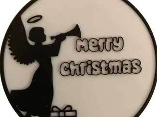 Angel Merry Christmas Ornament