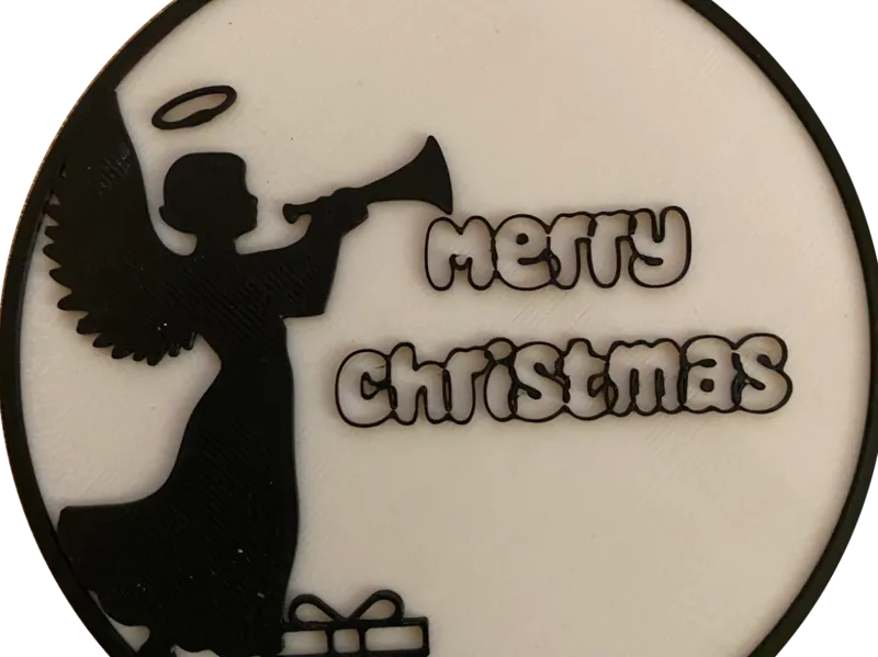 Angel Merry Christmas Ornament