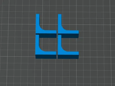 Adhesive right-angle bracket