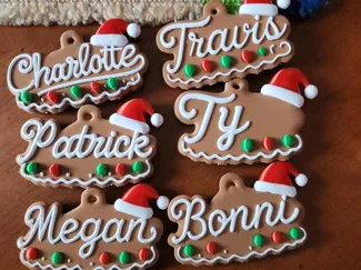 Gingerbread Christmas Ornaments Names