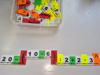 Puzzle-Teile für "Klammergebirge und Rechenhügel"