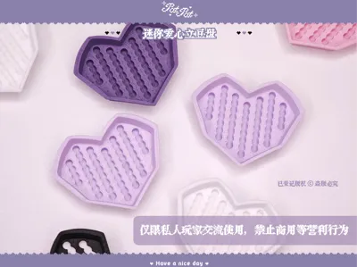 PatPatShop Mini Heart Perler Bead Holder