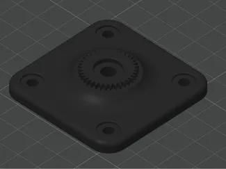 Quadlock Flat base mount - 55x55mm - M5 nut
