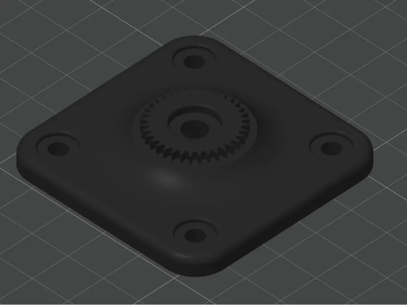Quadlock Flat base mount - 55x55mm - M5 nut