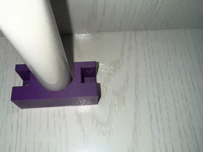 Curtain rod support bracket (symmetrical wall-mounted type)