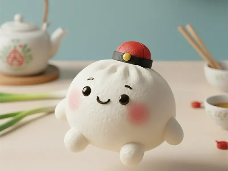 Cute Keychain Mr. Pao The Lil Steamed Bun