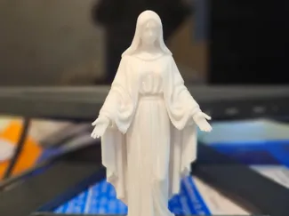 Virgin Mary Statue 3D Printable Religious Figurine