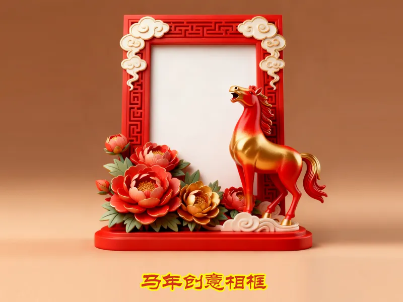 创意个性马年相框
