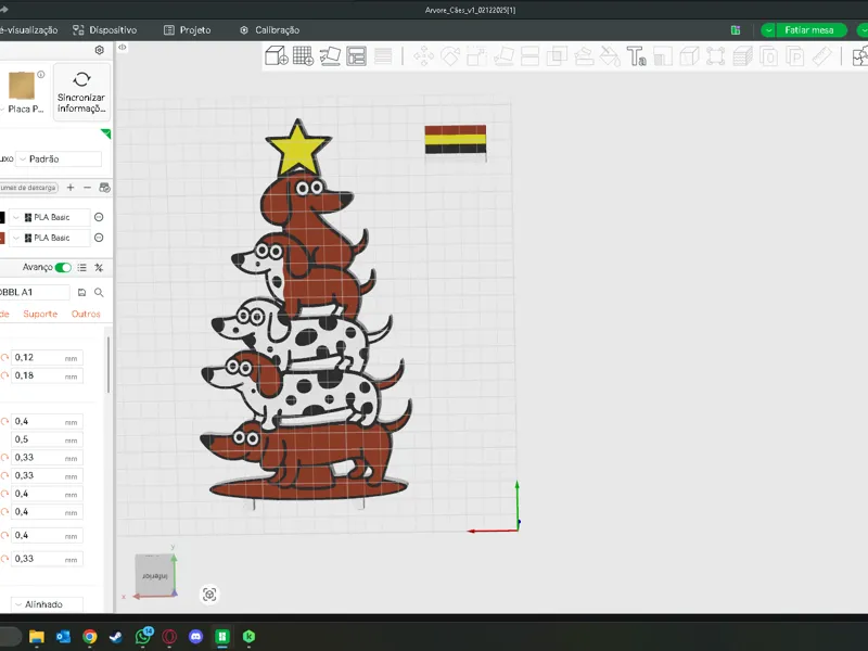 Arvore de natal de dachshunds